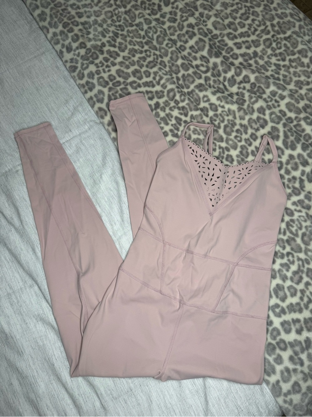Free People Movement Touch The Sky Jumpsuit XS Pink